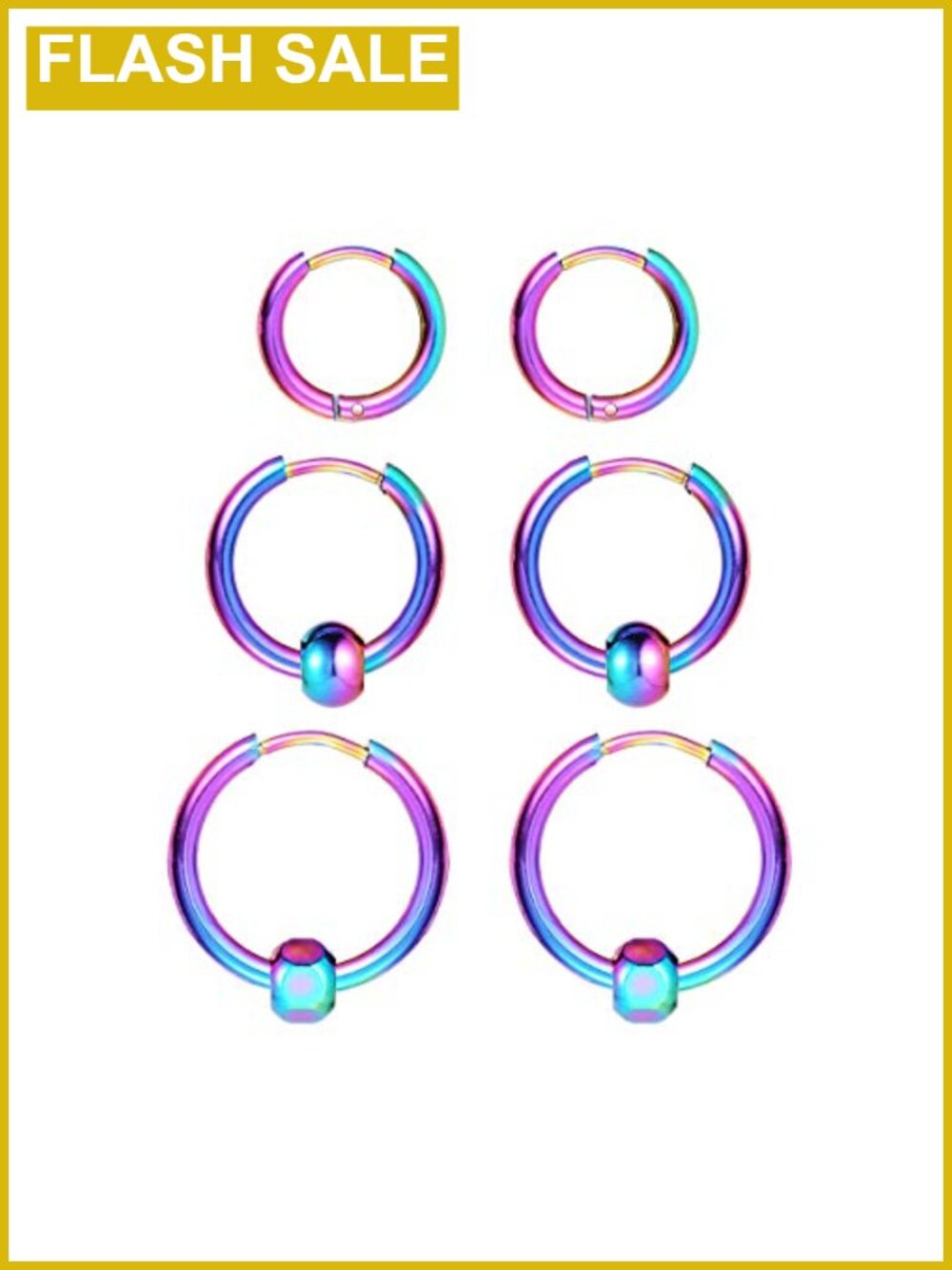 Small Hoop Earrings 316L Surgical Stainless Steel 18k Gold Plated Huggie for